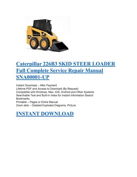 cat skid steer loader 226b3|cat 226b3 manual.